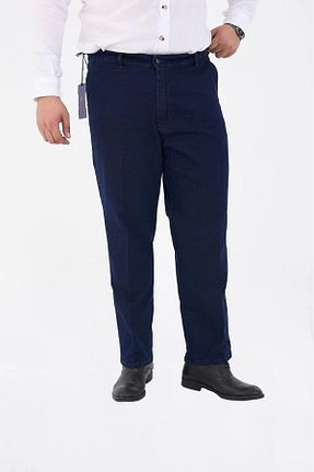 شلوار سایز بزرگ آبی زنانه پنبه ای PHANTOM JEANS - کد 869504094