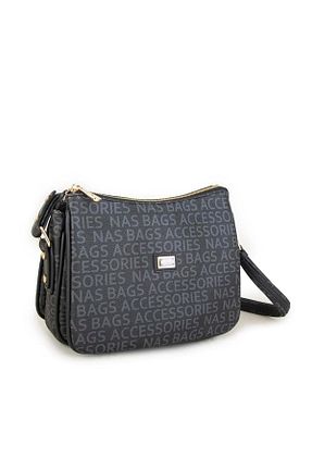 کیف پستچی مشکی زنانه چرم مصنوعی Nas Bag - کد 686345879