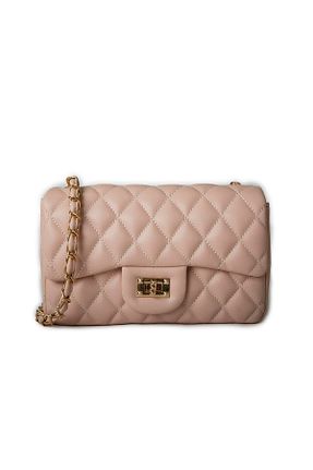 کیف پستچی صورتی زنانه چرم مصنوعی Nas Bag - کد 757465748