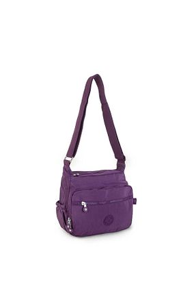 کیف پستچی بنفش زنانه پارچه ای Nas Bag - کد 686341489