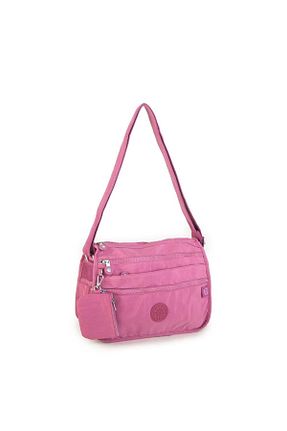 کیف پستچی صورتی زنانه پارچه ای Nas Bag - کد 684473699