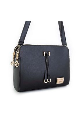 کیف پستچی مشکی زنانه چرم مصنوعی Nas Bag - کد 684473888