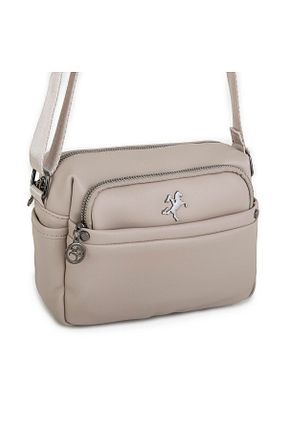 کیف پستچی بژ زنانه چرم مصنوعی Nas Bag - کد 812014980