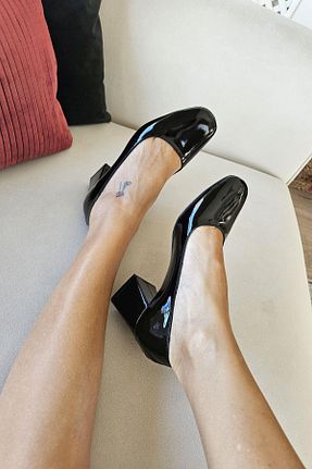 کفش کلاسیک مشکی زنانه چرم خالص TOPUKLA - کد 868578342