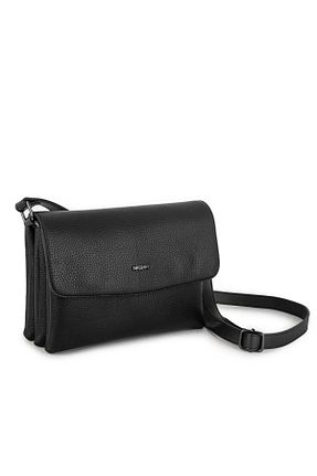 کیف پستچی مشکی زنانه چرم مصنوعی Nas Bag - کد 684473960