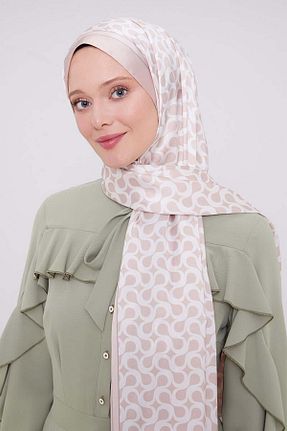 شال قهوه ای زنانه پنبه ای Levidor - کد 868612744
