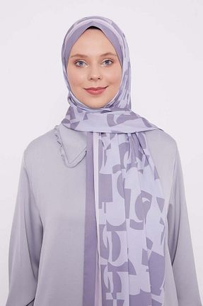 شال طوسی زنانه پلی استر Levidor - کد 868612345