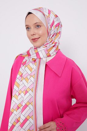 شال صورتی زنانه پنبه ای Levidor - کد 868613824