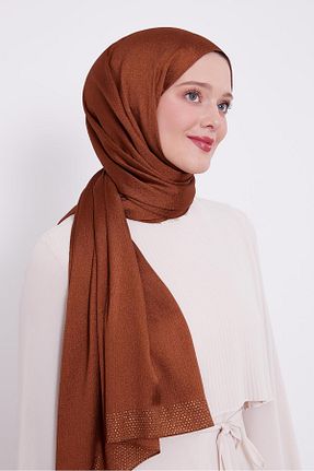 شال نارنجی زنانه پلی استر Levidor - کد 868619213