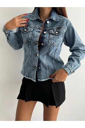 کت آبی زنانه رگولار Swet Shop Jeans - کد 868594443