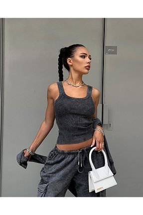 ست بالاتنه و پائین تنه مشکی زنانه بافت TAYT VEGAS - کد 868613200