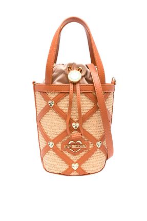 کیف پستچی قهوه ای زنانه چرم مصنوعی Love Moschino - کد 837968041
