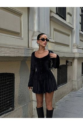 لباس مشکی زنانه بافت TAYT VEGAS - کد 868620148