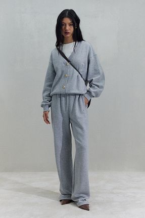سوئیشرت طوسی زنانه ساده Suud Collection - کد 868626950