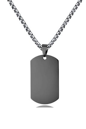گردنبند استیل ( فولاد ) مشکی زنانه استیل (فولاد) Chavin - کد 31109270