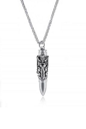 گردنبند استیل ( فولاد ) طوسی مردانه استیل (فولاد) Chavin - کد 31109758