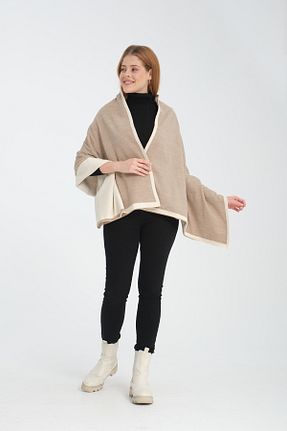 شال قهوه ای زنانه اکریلیک Wega Moda - کد 868616090