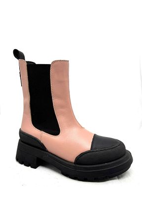 بوت / نیم بوت صورتی زنانه چرم خالص SAST - کد 868618978