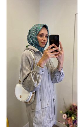 ست بالاتنه و پائین تنه حجاب طوسی زنانه گشاد Levidor - کد 868639300