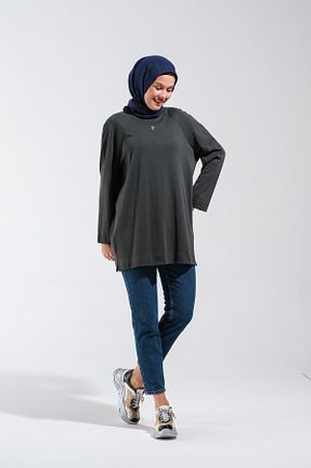 تونیک حجاب رنگی زنانه پنبه ای Plistre - کد 869266831