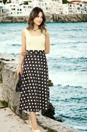 دامن مشکی زنانه ساتن FaBe Fashion - کد 635721091