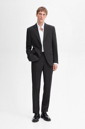 کت طوسی مردانه Comfort Massimo Dutti - کد 850076339