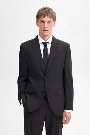 کت طوسی مردانه Comfort Massimo Dutti - کد 850076339