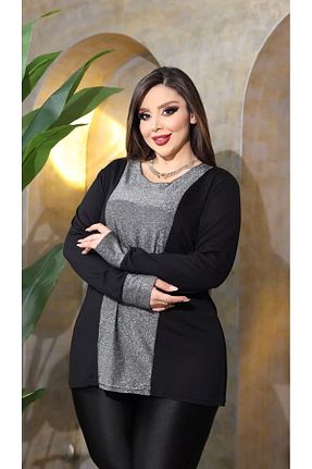 بلوز سایز بزرگ مشکی زنانه سایز بزرگ HÜLYA BUTİK - کد 868677059
