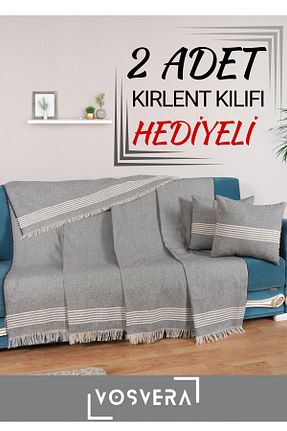 کاور مبل طوسی پنبه vosvera - کد 869582384