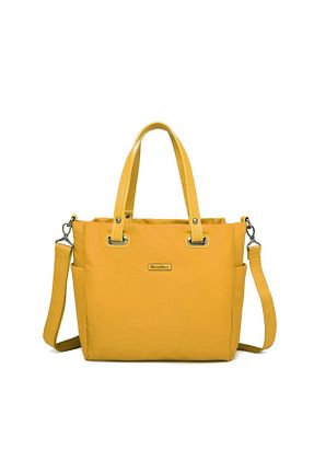 کیف دوشی زرد زنانه پارچه ای BARCELONA 21K - کد 805605426