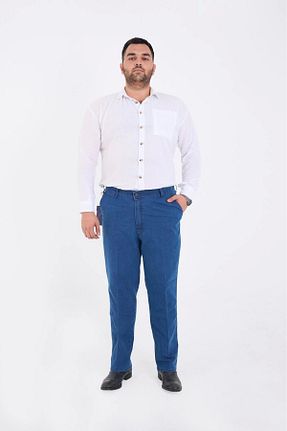 شلوار سایز بزرگ متالیک زنانه پنبه ای PHANTOM JEANS - کد 868703947