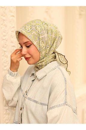 روسری سبز پنبه ای Silk Home - کد 868730759