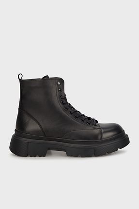 بوت / نیم بوت مشکی مردانه چرم خالص MARCOMEN - کد 868754785