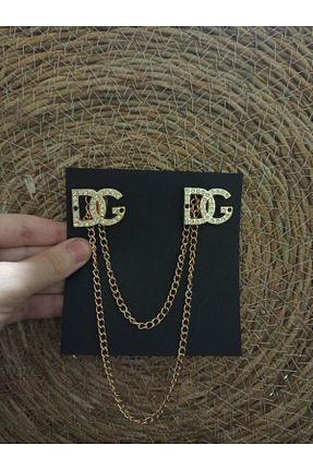 سنجاق سینه طلائی زنانه فلزی miyawu - کد 868754935