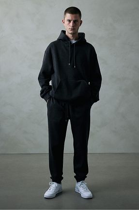 سوئیشرت مشکی مردانه ساده H&M - کد 868752631