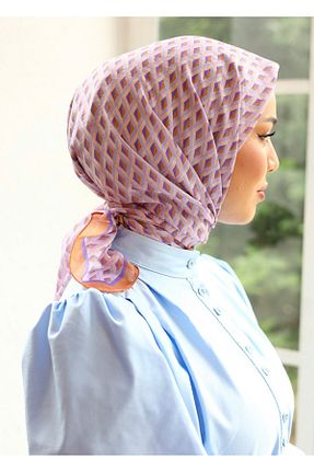 روسری نارنجی İpek Vual Silk Home - کد 868969644