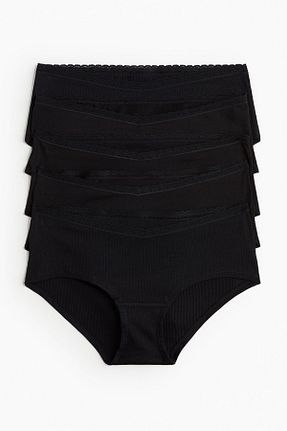 ساق شلواری بارداری مشکی فاق نرمال H&M - کد 869353784