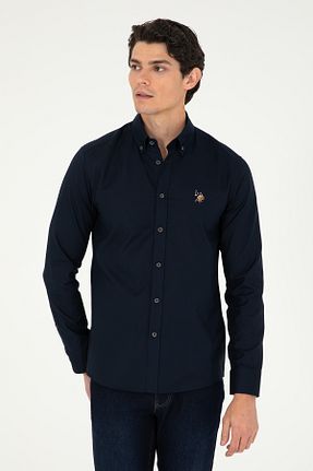 پیراهن سرمه ای مردانه یقه پیراهنی U.S. Polo Assn. - کد 859893087