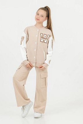 شلوار بژ بچه گانه پنبه پلی استر DMB BOYS & GIRLS - کد 844879059
