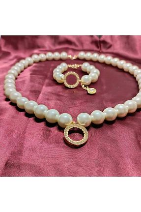 دستبند مروارید طلائی مروارید فرهنگی kayalaraksesuar - کد 824099139