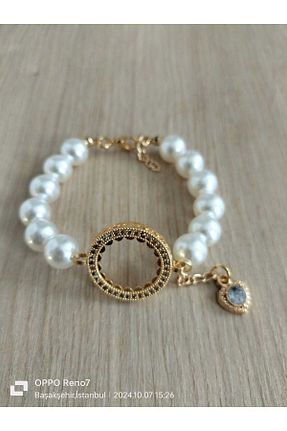 دستبند جواهر بژ زنانه منجق kayalaraksesuar - کد 864479315