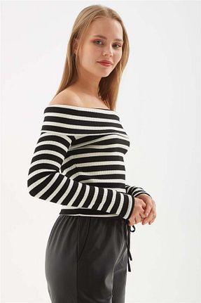 بلوز مشکی زنانه ساده Fashion Friends - کد 868875610