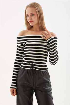 بلوز مشکی زنانه ساده Fashion Friends - کد 868875610