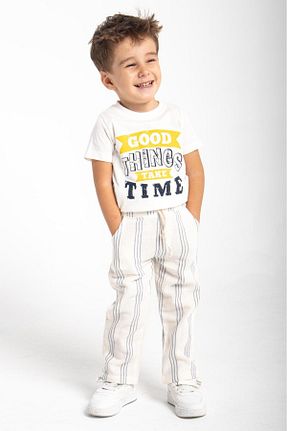 شلوار سفید بچه گانه پنبه ای Çelix Kids - کد 869499659