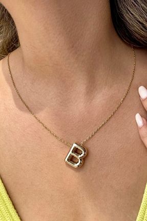 گردنبند استیل ( فولاد ) طلائی زنانه استیل ضد زنگ Butik - کد 870043212