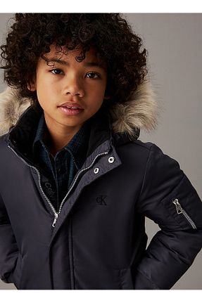 کاپشن مشکی بچه گانه رگولار Calvin Klein - کد 869504910