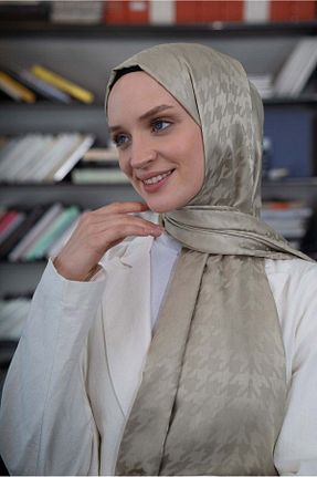 شال سبز زنانه ابریشم A/F fezah prive - کد 869503422