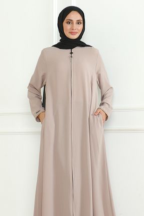 کلاه و ابایا بژ زنانه پنبه ای KADEEM - کد 869645855