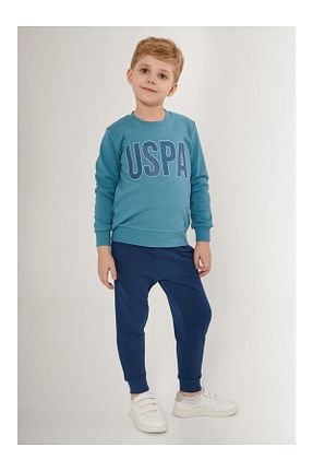 ست بالاتنه و پائین تنه آبی بچه گانه بافتنی U.S. Polo Assn. - کد 869531808