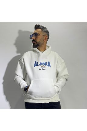 سوئیشرت سفید زنانه نقش دار / کار شده higo - کد 868915813